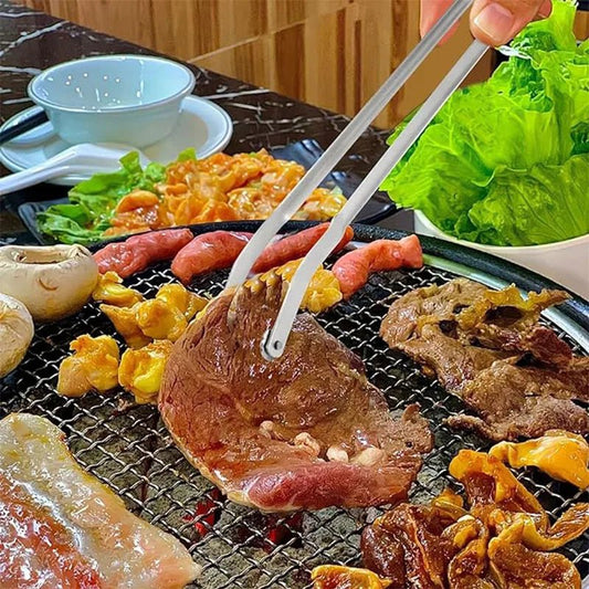 pince barbecue longue en inox avec mâchoire dentelée - Prati - Kitchen