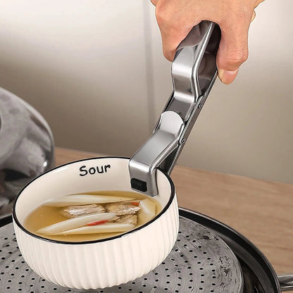 Pince de cuisine anti - brûlure inox pour plats et bols chauds - Prati - Kitchen