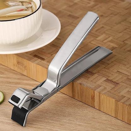 Pince de cuisine anti - brûlure inox pour plats et bols chauds - Prati - Kitchen