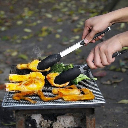 pince à barbecue tournant cuisse de poulet