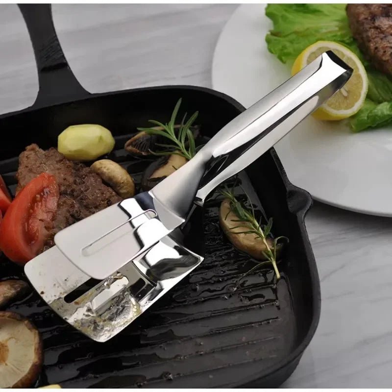 pince à steak sur viande