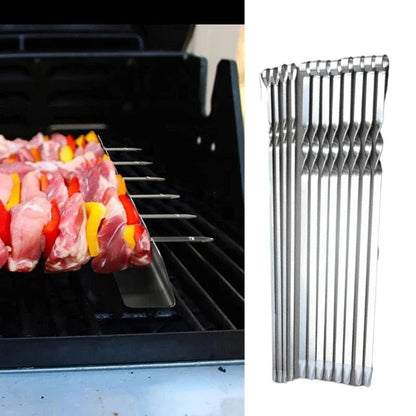 pique à brochette Inox réutilisable : 12 pièces