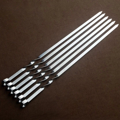pique à brochette Inox réutilisable : 6 pièces