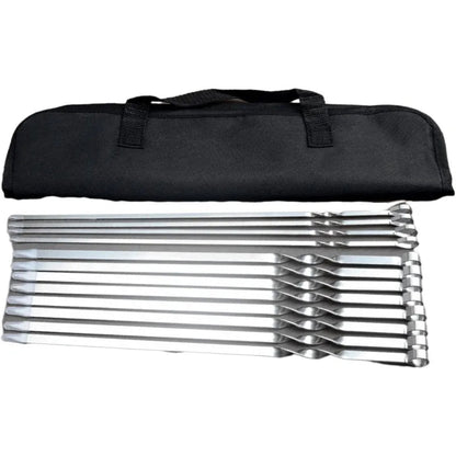 pique à brochette Inox réutilisable : à côté de son sac
