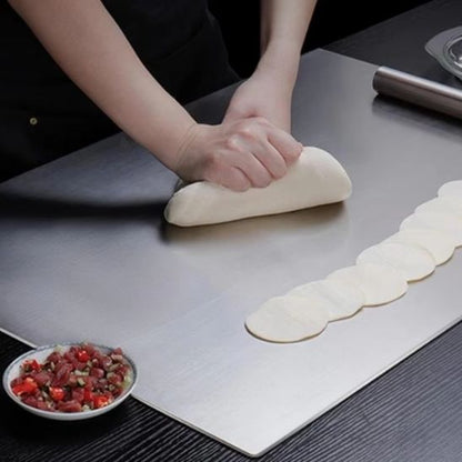 Planche à Découper d'Angle (Forme L) en Acier Inoxydable pour Cuisine et Pâtisserie - Prati - Kitchen