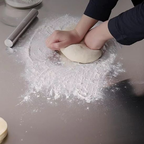Planche à Découper d'Angle (Forme L) en Acier Inoxydable pour Cuisine et Pâtisserie - Prati - Kitchen