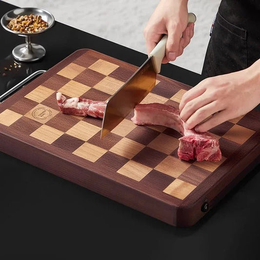 Planche à Découper Ébène COOKER KING | Design Échiquier Luxe | Viandes, Fruits et Légumes - Prati - Kitchen