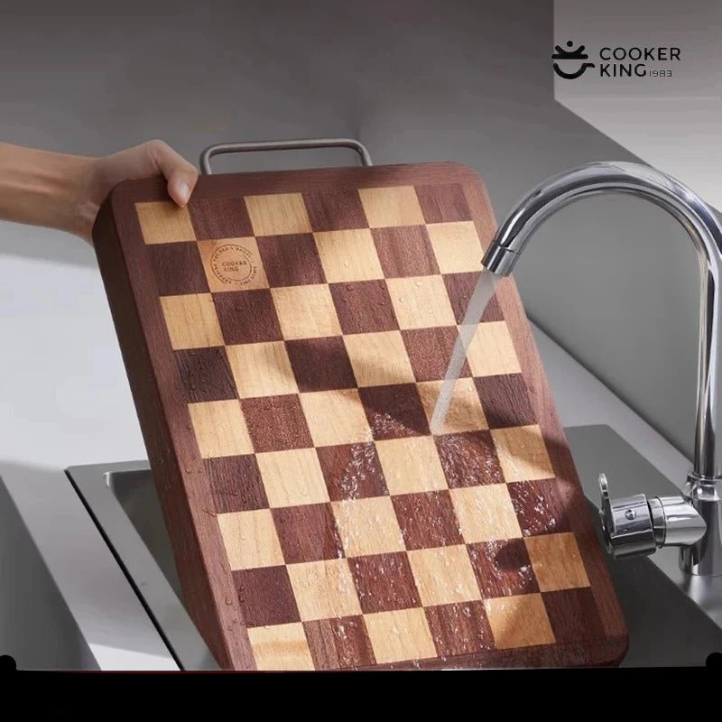 Planche à Découper Ébène COOKER KING | Design Échiquier Luxe | Viandes, Fruits et Légumes - Prati - Kitchen