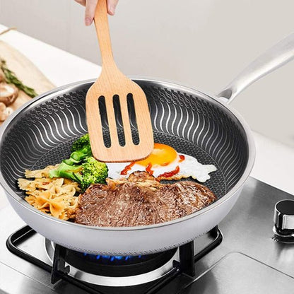 poêle- inox- antiadhésive - Diamètres 28cm- et- 30cm : cuisant- tous- type- d'aliment