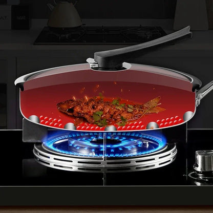 poêle- inox- antiadhésive - Diamètres 28cm- et- 30cm : sur- le- feu