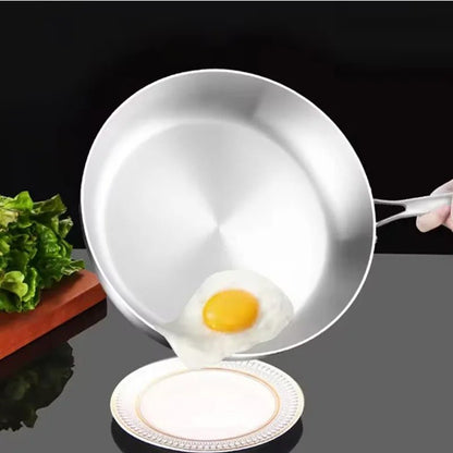 Poêle en Acier Inoxydable 18/10 Haute Qualité | Tous Feux dont Induction | Revêtement Sain sans PFOA pour Saisir et Griller - Prati - Kitchen