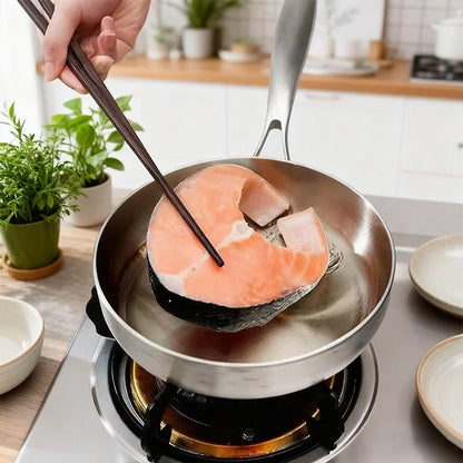 Poêle en Acier Inoxydable 18/10 Haute Qualité | Tous Feux dont Induction | Revêtement Sain sans PFOA pour Saisir et Griller - Prati - Kitchen