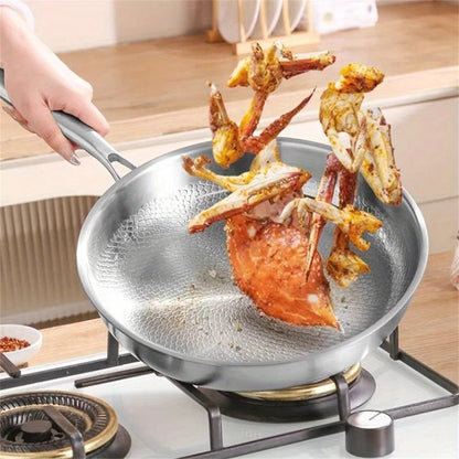 Poêle titane martelé couvercle 26cm - Prati - Kitchen