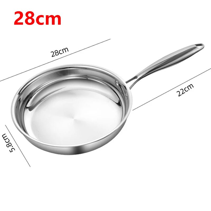 poêles en acier inoxydable poli rond - Induction - Prati - Kitchen