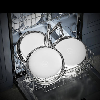 poêles en acier inoxydable poli rond - Induction - Prati - Kitchen