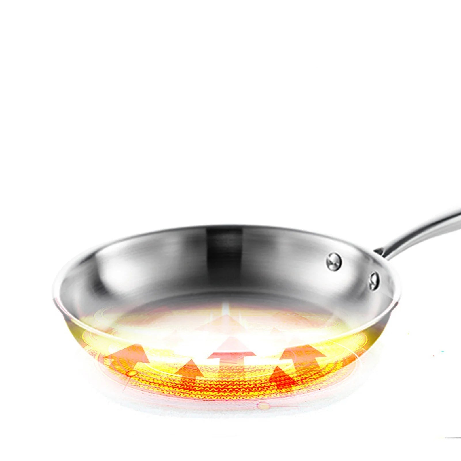 poêles en acier inoxydable poli rond - Induction - Prati - Kitchen