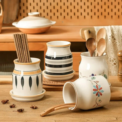 Pot à ustensiles en céramique style scandinave et britannique - Prati - Kitchen