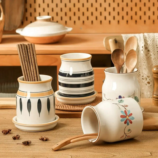Pot à ustensiles en céramique style scandinave et britannique - Prati - Kitchen