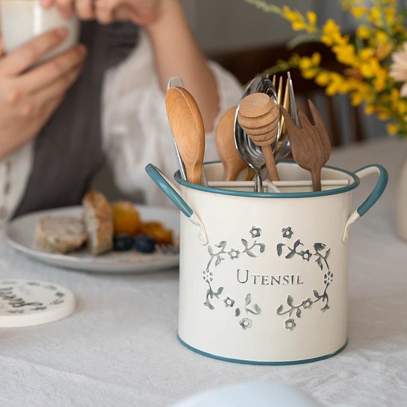 pot à ustensiles vintage