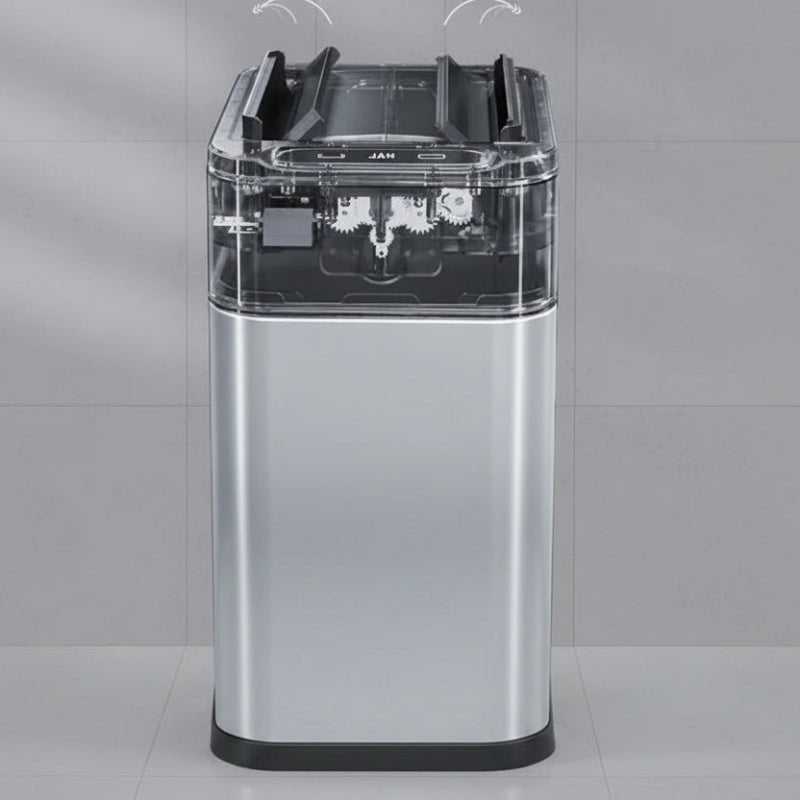 Poubelle automatique inox à roulettes - Prati-Kitchen
