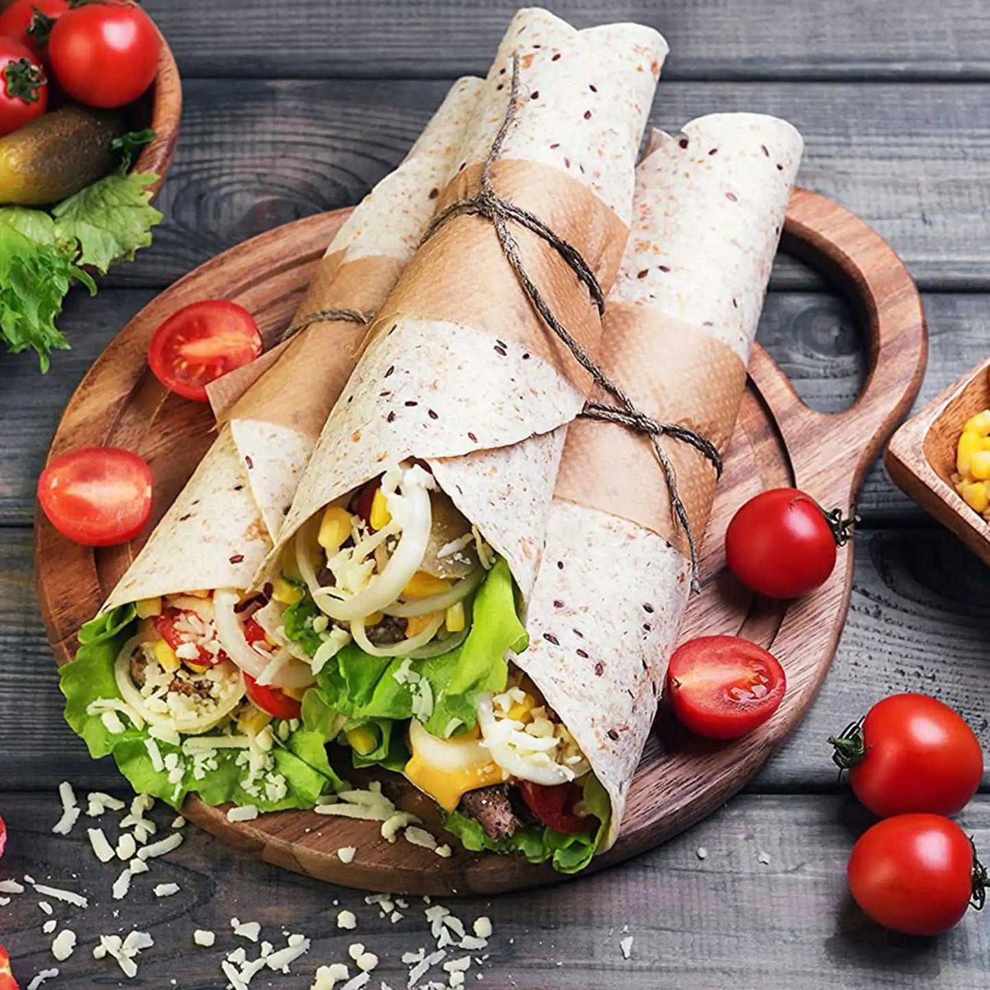 Presse à Tortilla Antiadhésive Naturel avec Poignée | Outil Manuel Multifonction pour Pâte à Tortilla et Pâte à Pizza - Prati - Kitchen