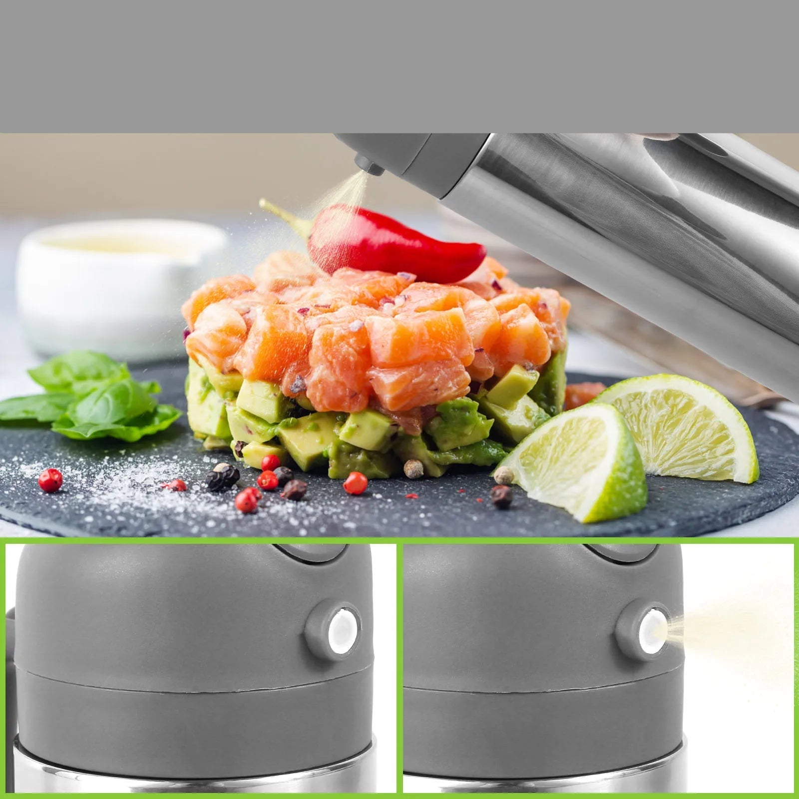pulvérisateur d'huile de cuisine en acier inoxydable - Prati - Kitchen