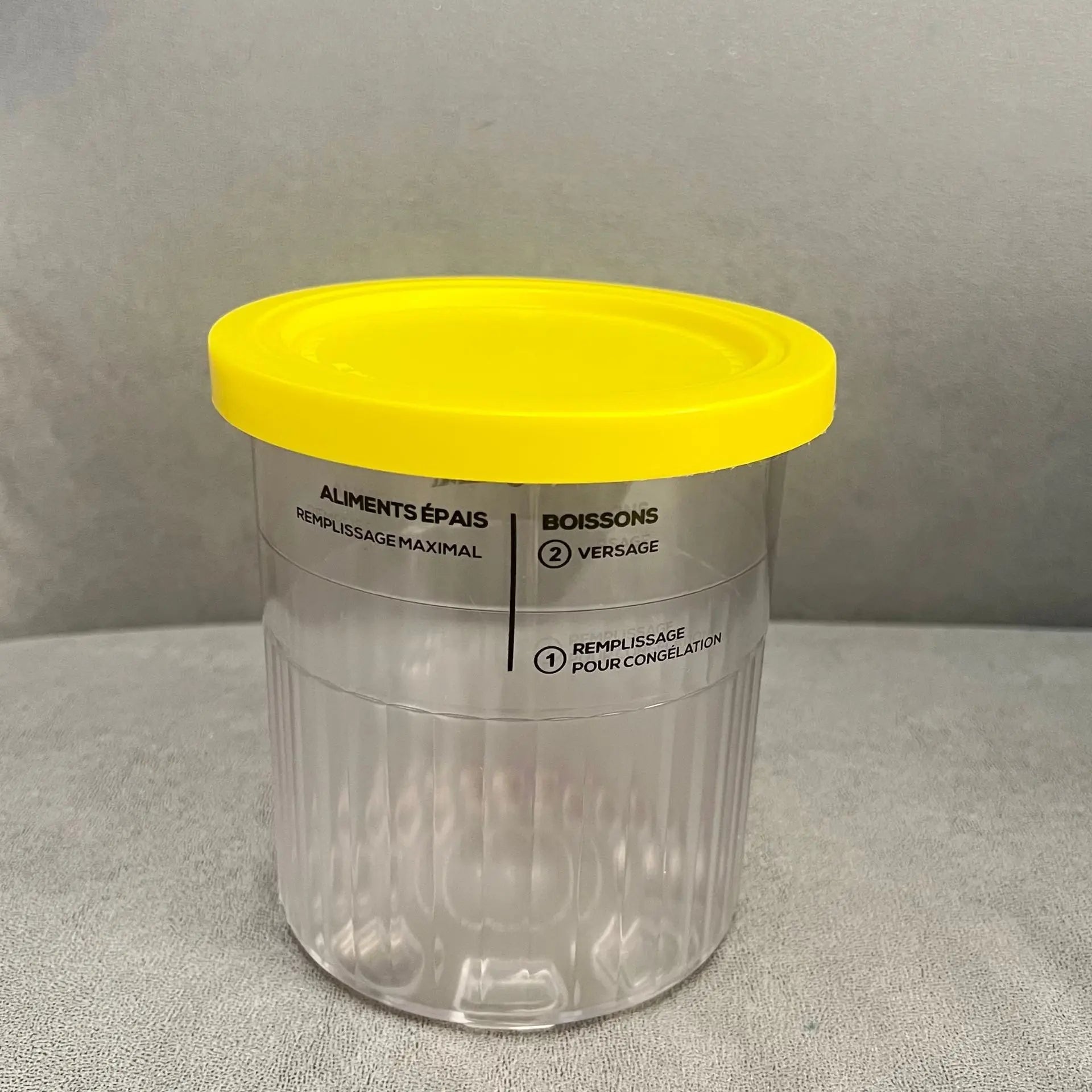récipient ninja CREAMI DELUXE couvercle jaune