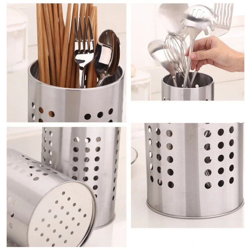 range ustensile de cuisine en acier inoxydable - organisateur pour plan de travail - Prati - Kitchen