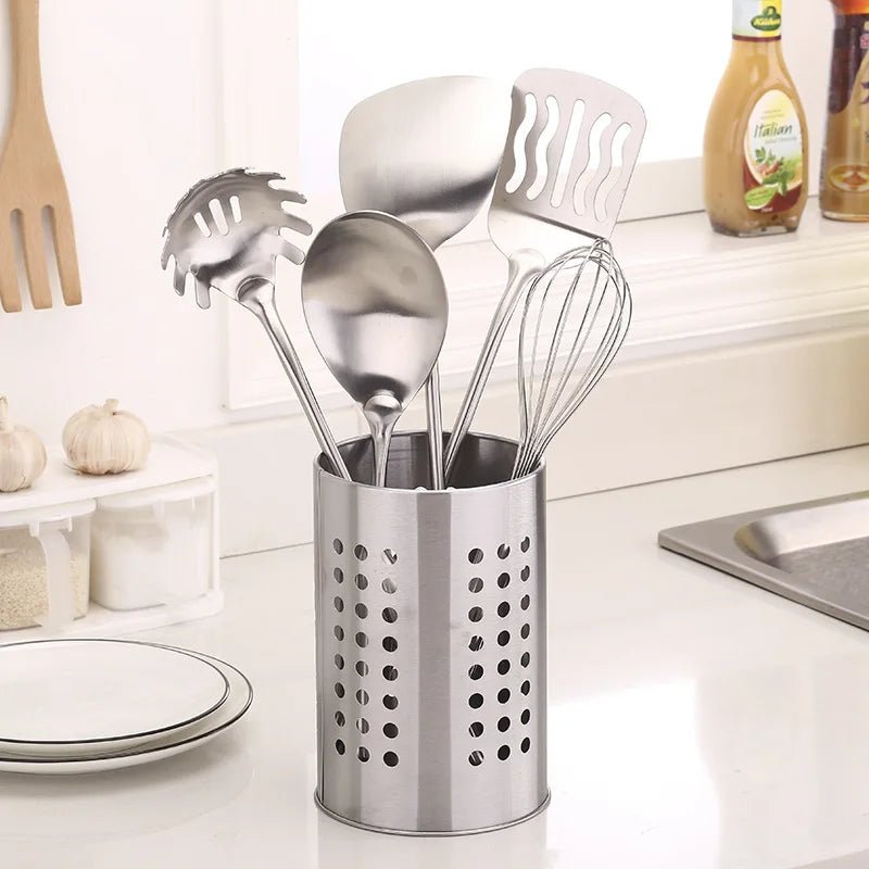 range ustensile de cuisine en acier inoxydable - organisateur pour plan de travail - Prati - Kitchen