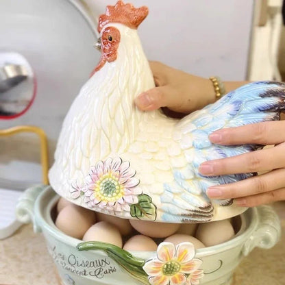Récipient œufs céramique poule - Prati - Kitchen