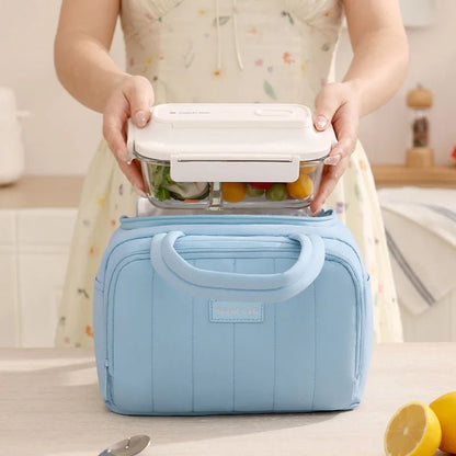 Sac Déjeuner Isotherme (Grande Capacité) | Boîte Repas Thermique Hydrofuge | Poignée Douce pour Pique - nique, École et Bureau | Glacière Souple Portable - Prati - Kitchen