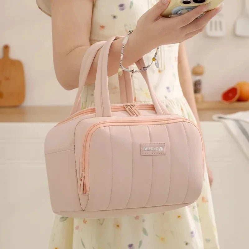 Sac Déjeuner Isotherme (Grande Capacité) | Boîte Repas Thermique Hydrofuge | Poignée Douce pour Pique - nique, École et Bureau | Glacière Souple Portable - Prati - Kitchen