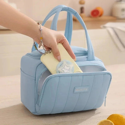 Sac Déjeuner Isotherme (Grande Capacité) | Boîte Repas Thermique Hydrofuge | Poignée Douce pour Pique - nique, École et Bureau | Glacière Souple Portable - Prati - Kitchen
