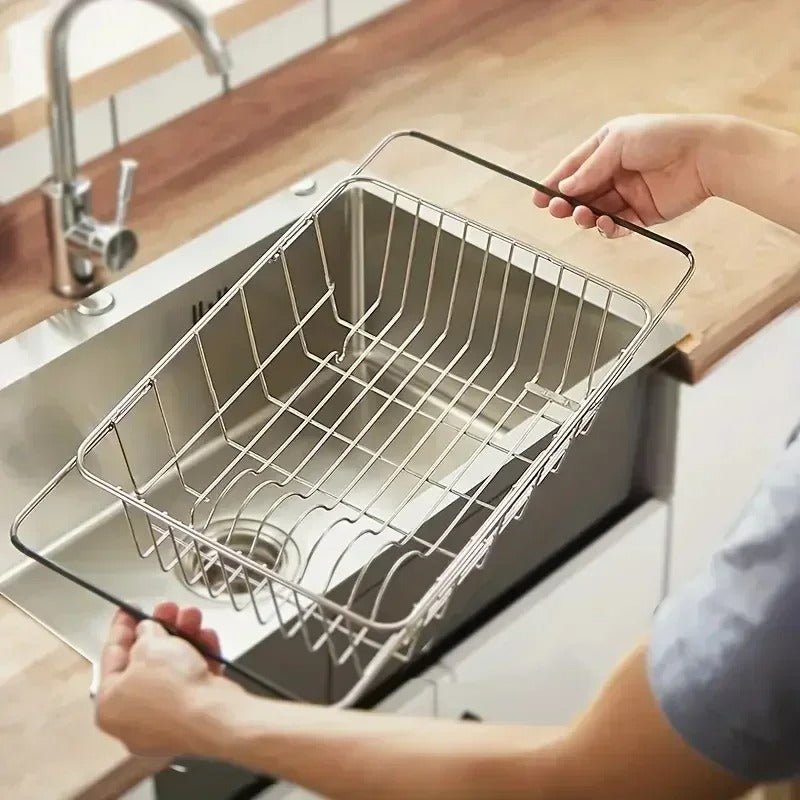 Sèche vaisselle rétractable inox sur évier - Prati - Kitchen
