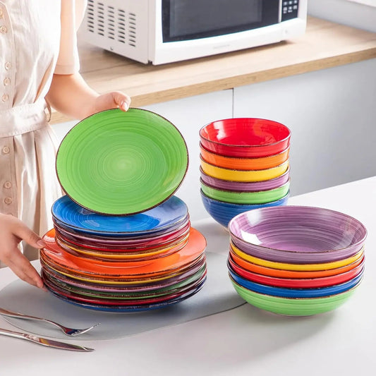 service- de- table- BONITA- VANCASSO-  Vaisselle- en- grès- 18- pièces