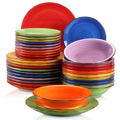 service- de- table- BONITA- VANCASSO-  Vaisselle- en- grès- 18- pièces : ensemble- de- vaisselle- BONITA- VANCASSO