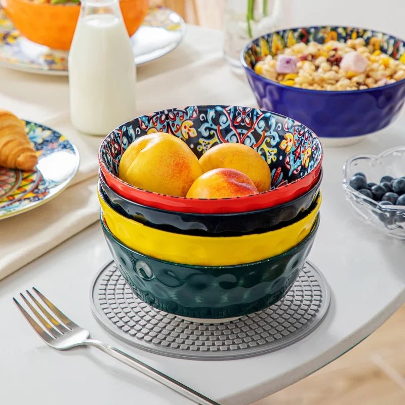 service- de- table- bohème- VANCASSO : 4- couleurs- de- bols