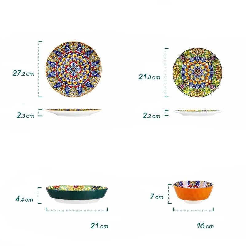 service- de- table- bohème- VANCASSO : dimensions-vaisselle-VANCASSO