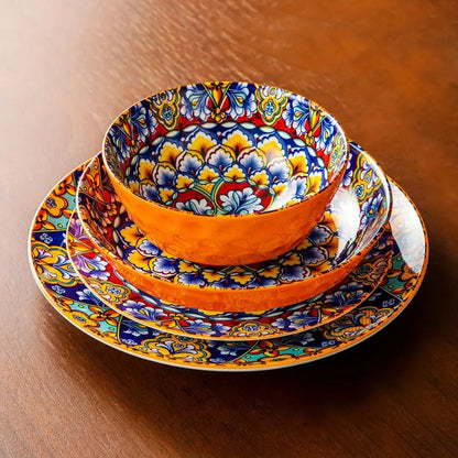 service- de- table- bohème- VANCASSO : un- ensemble- de- service- sur- table