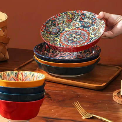 Service de table 16 pièces en céramique bohème | Complet (4 personnes) - Prati - Kitchen