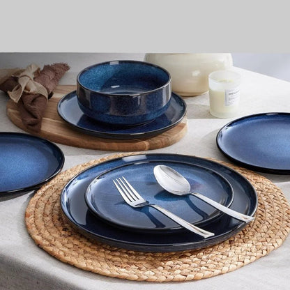 Service de Table en Grès | Glaçure Réactive Artisanale et Moderne (18 Pièces) - Prati - Kitchen