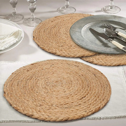 Set de Table Rond en Rotin Tressé Main | Napperon Naturel Bohème Chic - Prati - Kitchen
