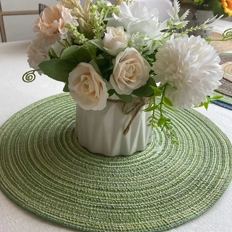 Set de table rond tressé en ramie - Prati - Kitchen