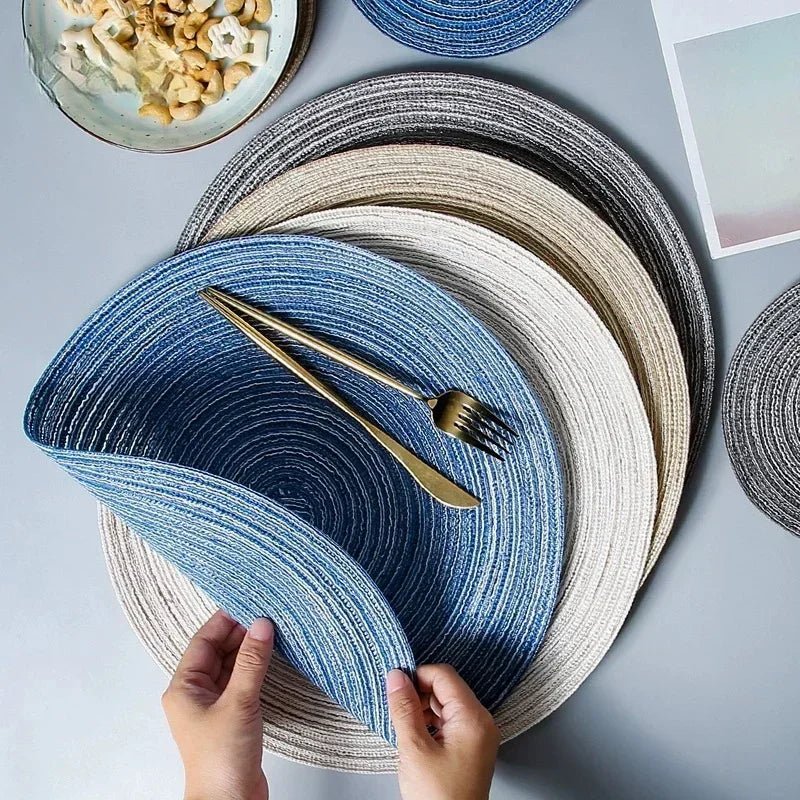 Set de table rond tressé en ramie - Prati - Kitchen