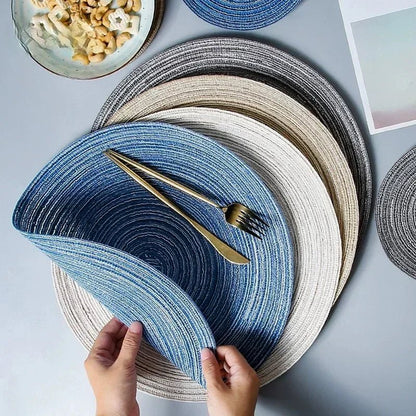 Set de table rond tressé en ramie - Prati - Kitchen