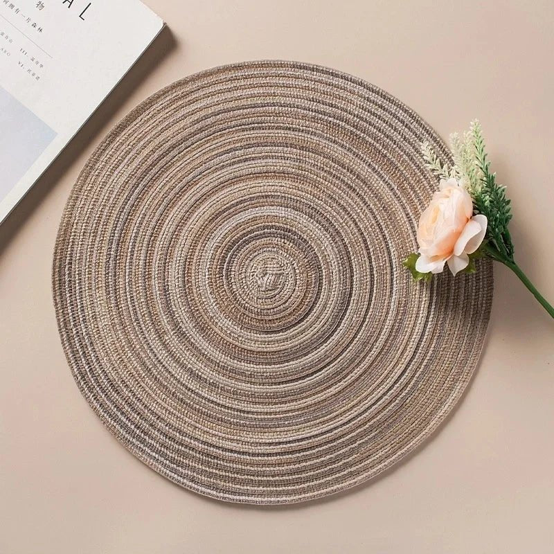 Set de table rond tressé en ramie - Prati - Kitchen