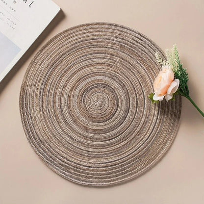 Set de table rond tressé en ramie - Prati - Kitchen