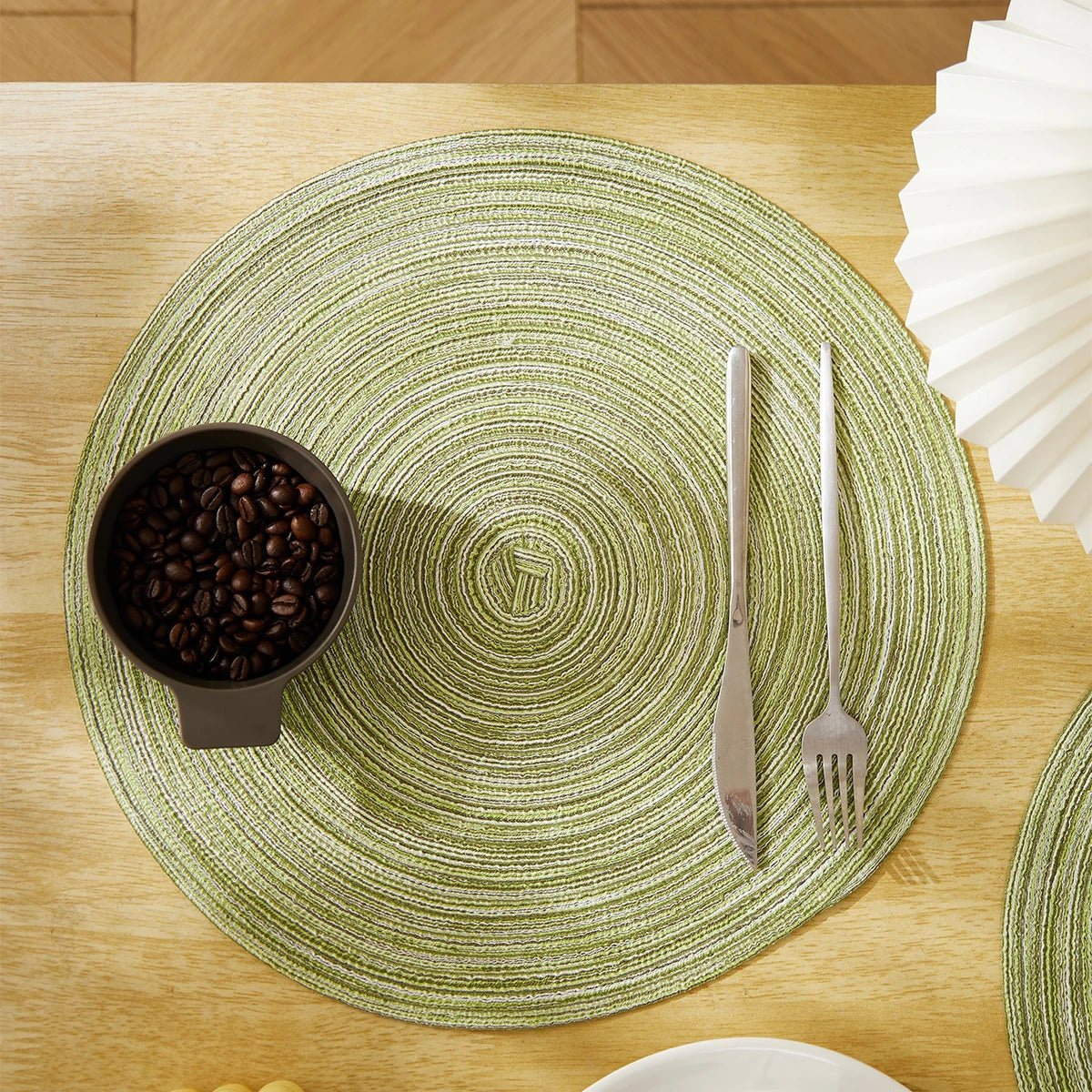 Set de table rond tressé en ramie - Prati - Kitchen