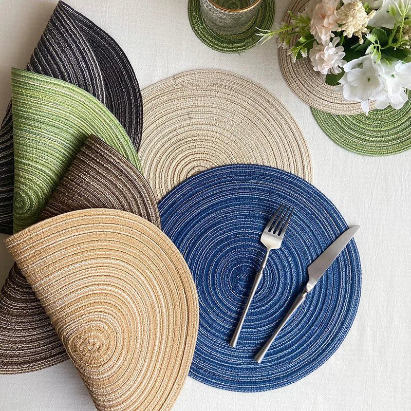 Set de table rond tressé en ramie - Prati - Kitchen