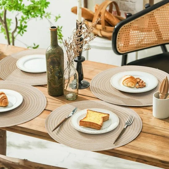 Set de table rond tressé en ramie - Prati - Kitchen